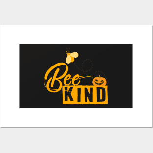 Halloween Bee Kind Honey Lover Bee lover Funny T-Shirt Posters and Art